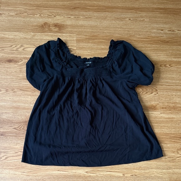 torrid Tops - Torrid Black Puff Sleeve Blouse